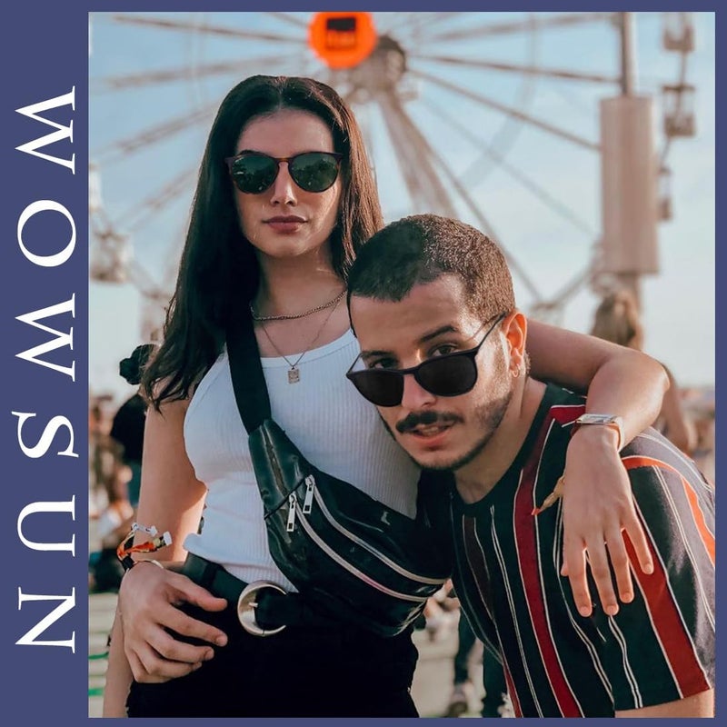 WOWSUN Retro sunglasses womens 2024 trendy round classic glasses - Image 2